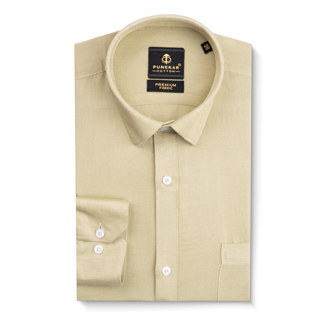Font Color Prime Linen Shirt For Men