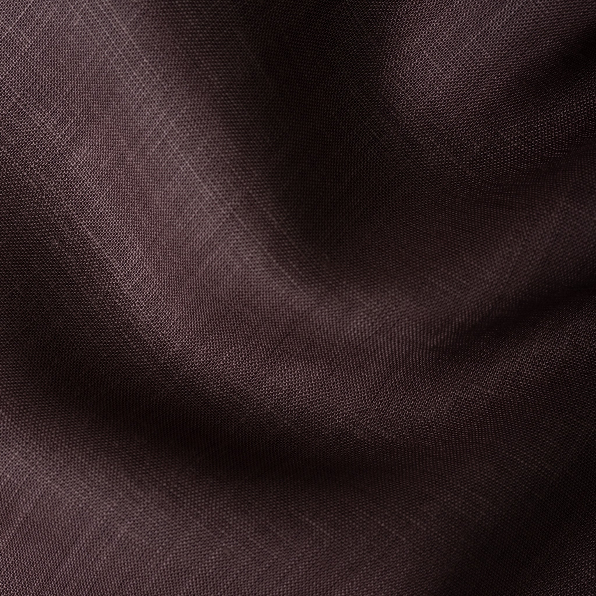 Coco Brown Color 80s Lino Lyocell Shirt For Men