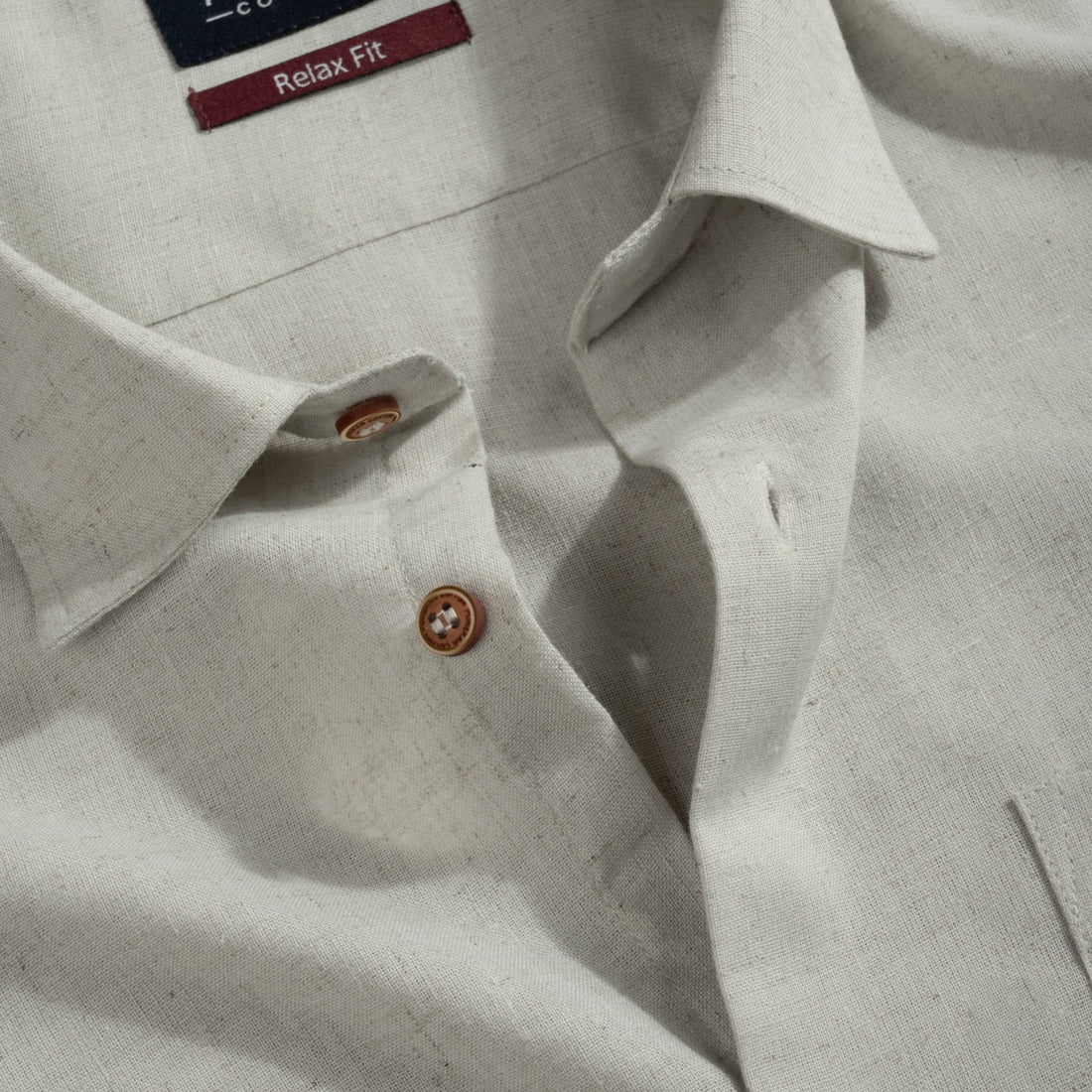 Grey Color Cotton Blend Kosa Texture Shirts For Men - Punekar Cotton