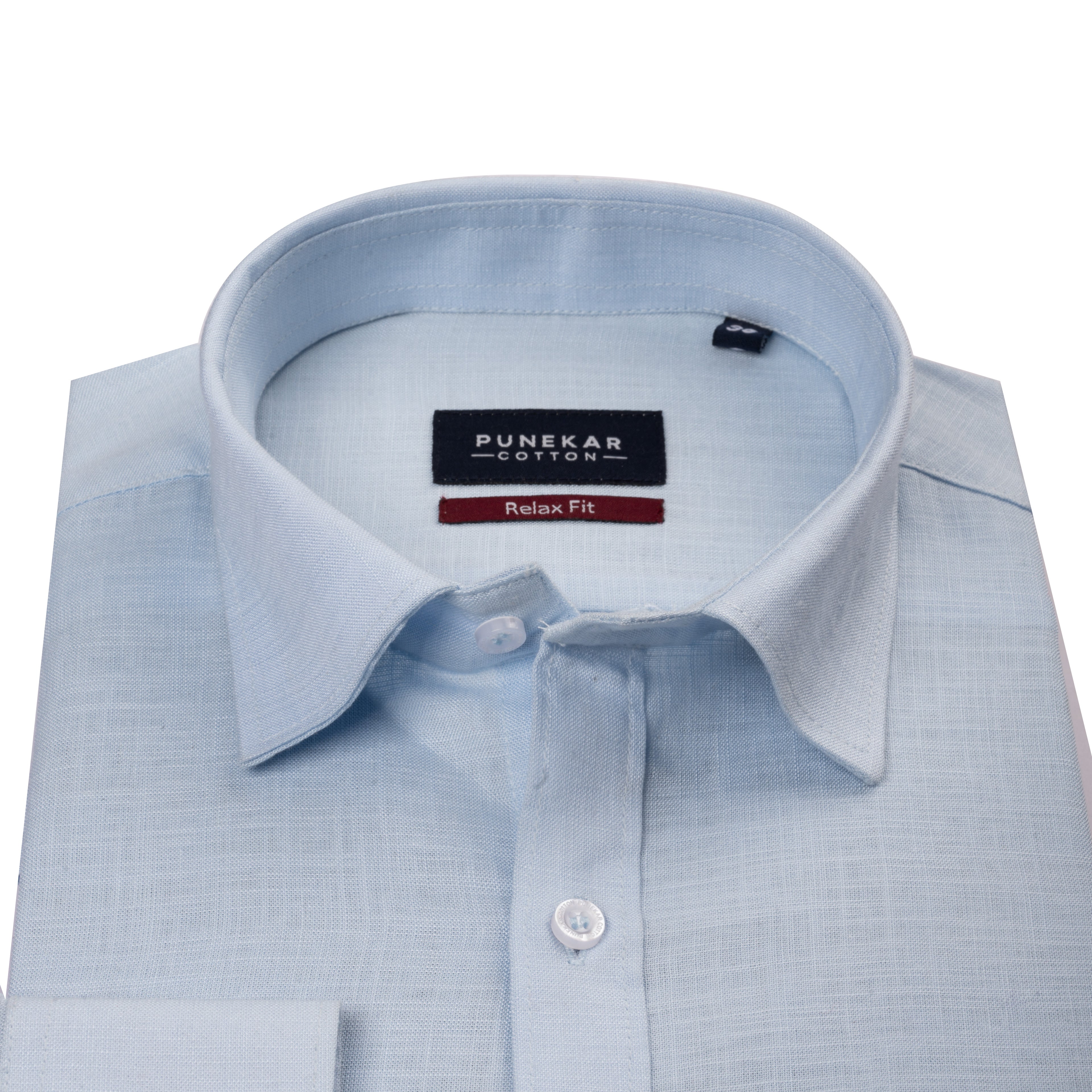 Light Blue Color Lyocell Cotton Shirt For Men