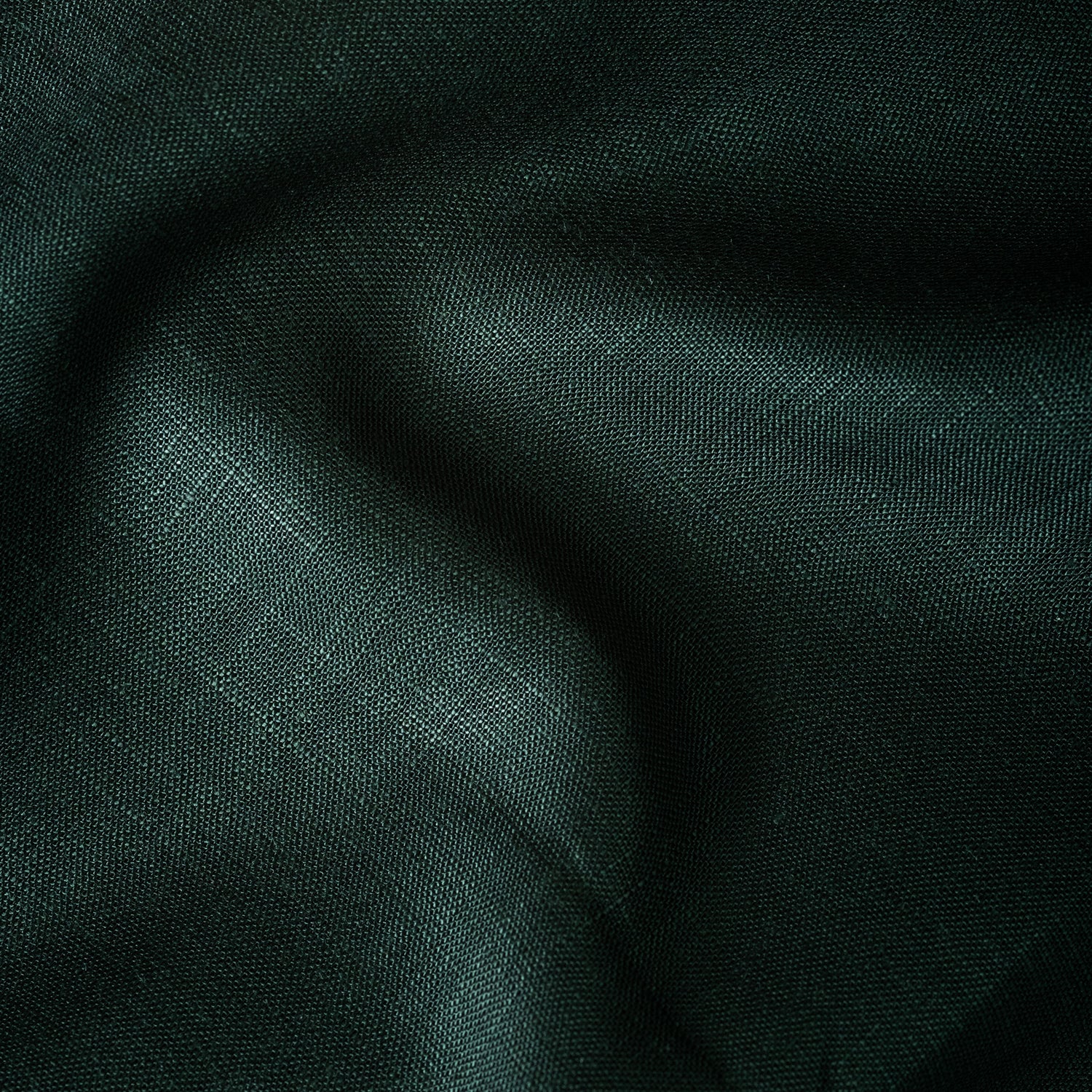 Bottle Green Color 80s Lino Lyocell Shirt For Men