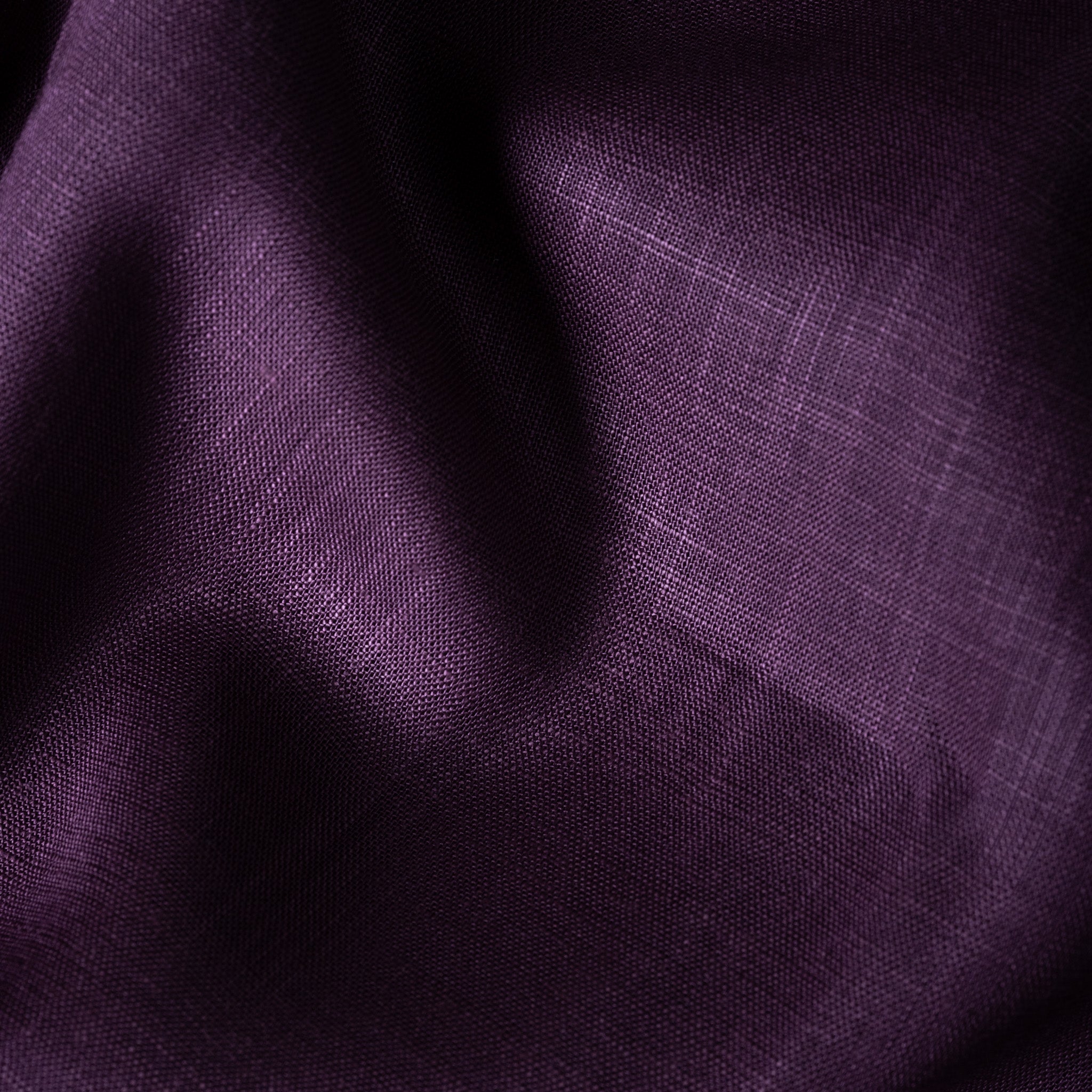 Deep Plum Color 80s Lino Lyocell Shirt For Men