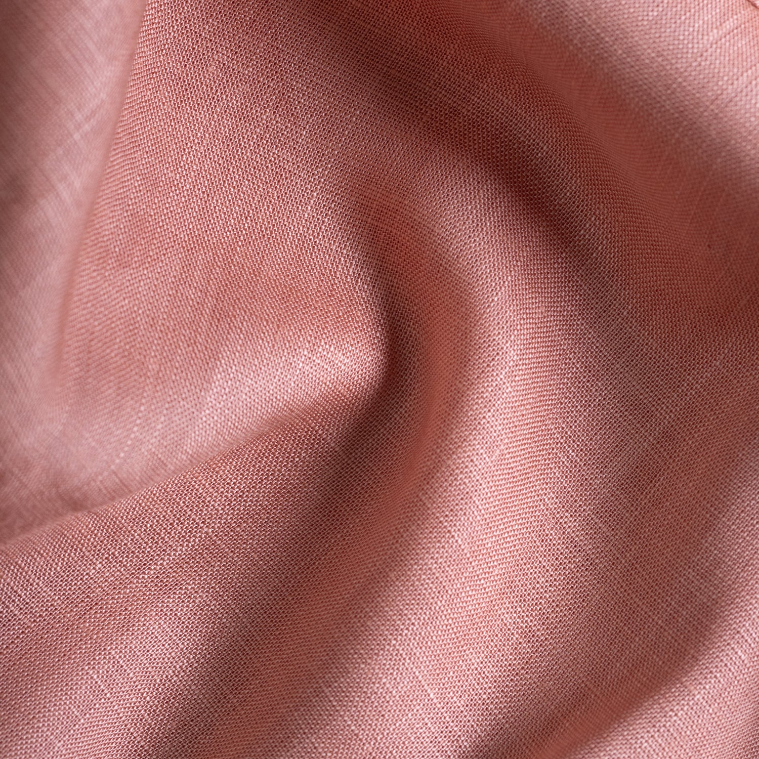 Dusty Clay Color 80s Lino Lyocell Shirt For Men