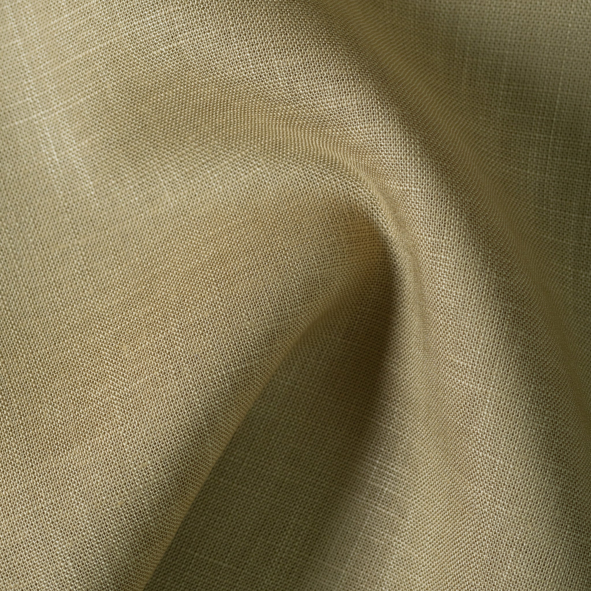 Sand Khaki Color 80s Lino Lyocell Shirt For Men