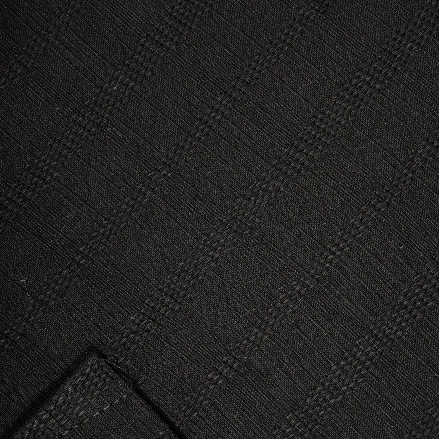 Black Colour Vertical Stripe Textured Jacquard Shirt for Men - Punekar Cotton