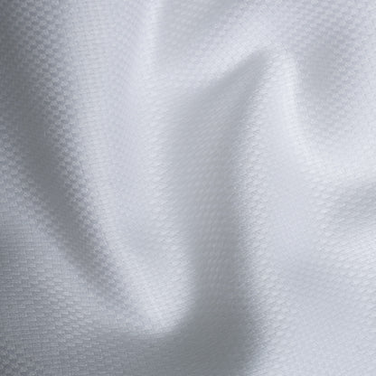 White Softweave Cotton Tencel Textured Shirt For Men