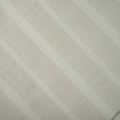 Beige Vertical Stripe Textured Jacquard Shirt for Men