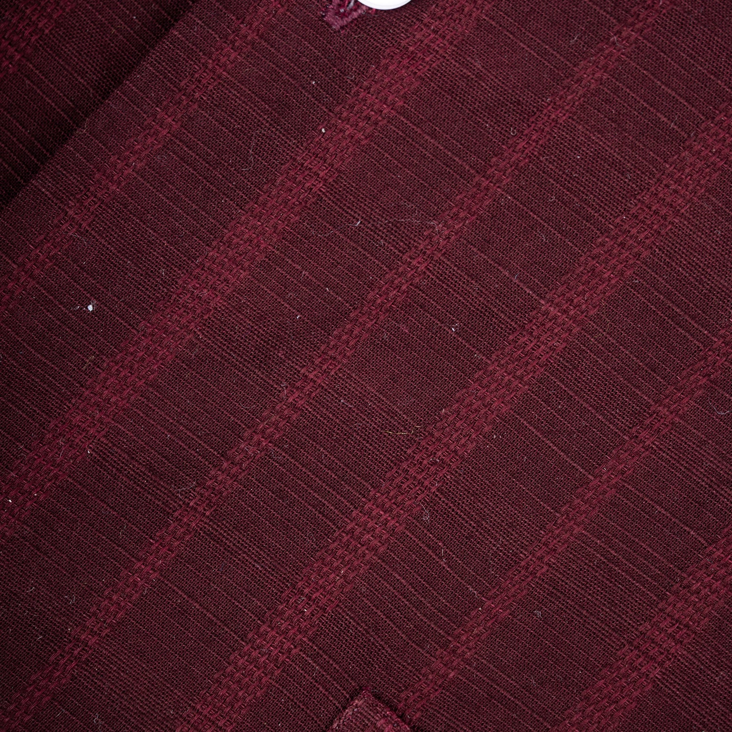 Maroon Colour Vertical Stripe Textured Jacquard Shirt for Men