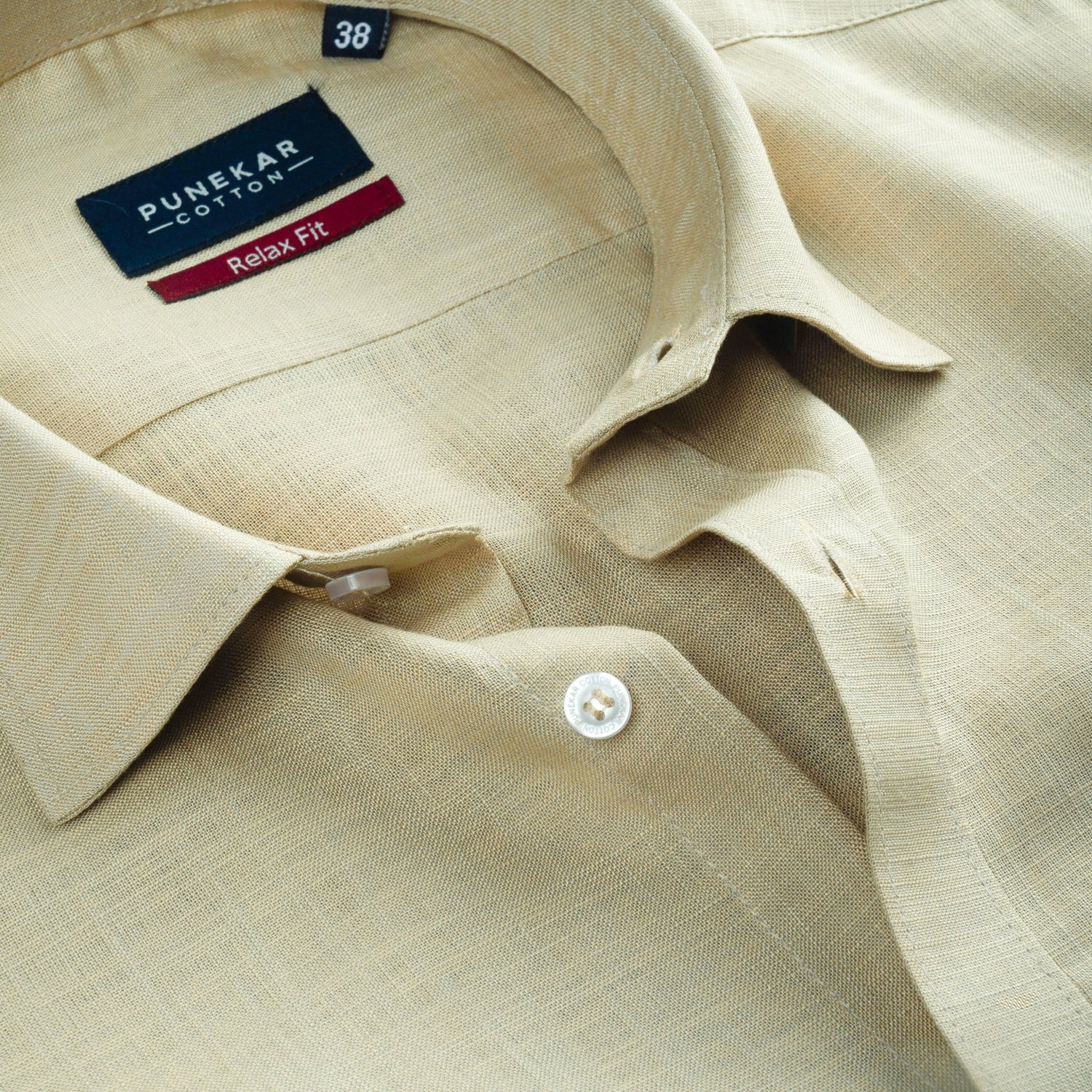 Font Color Lyocell Cotton Shirt For Men - Punekar Cotton