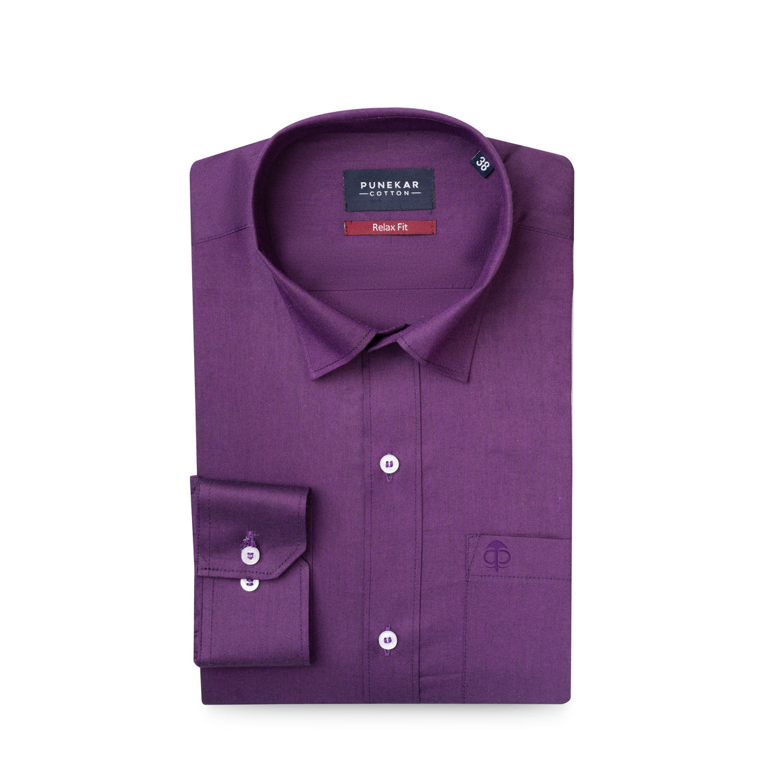 Purple Colour Signature Classic Oxford Shirt For Men
