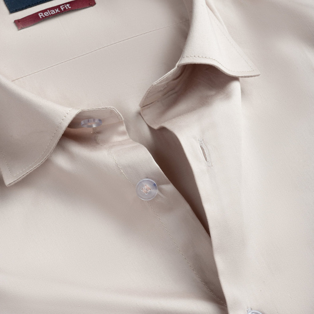 Rose Gold Color Cotton Satin Shirt For Men - Punekar Cotton