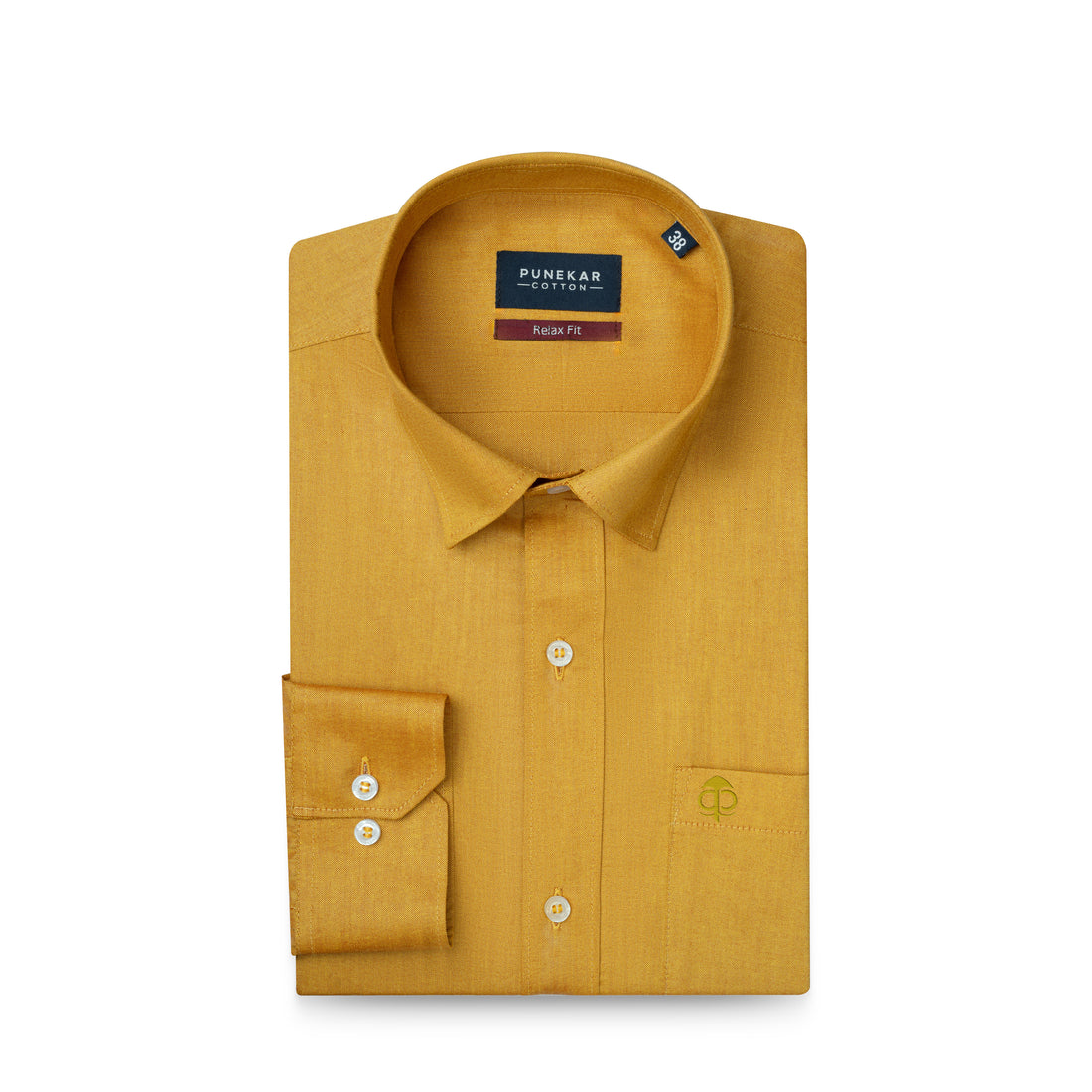 Golden Colour Signature Classic Oxford Shirt For Men