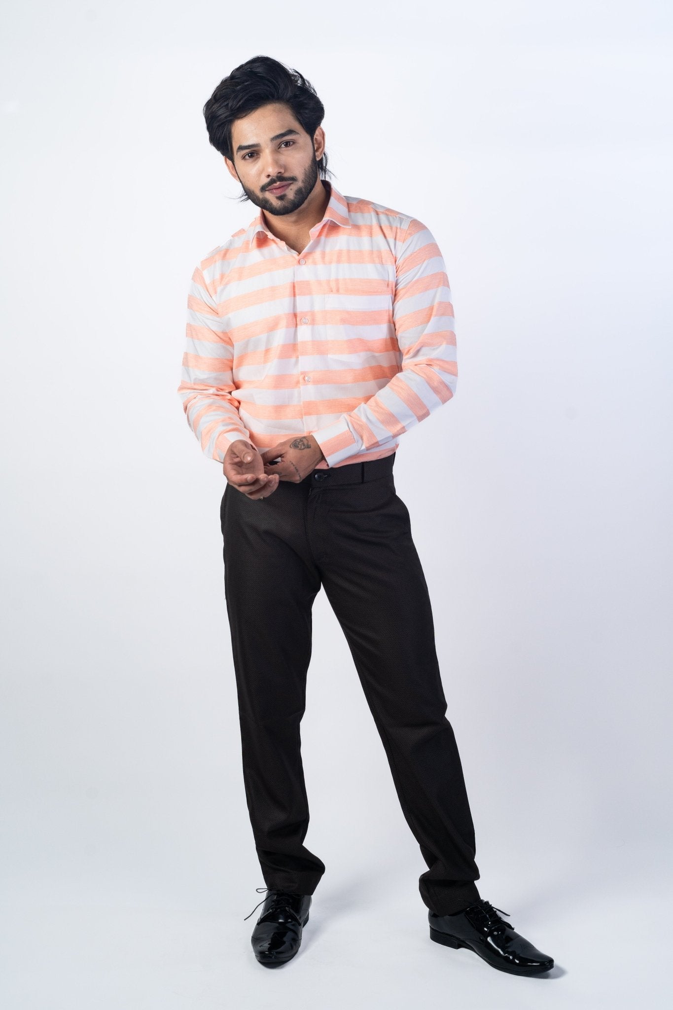 Coffee Black Color Formal Cotton Pant for Men - Punekar Cotton