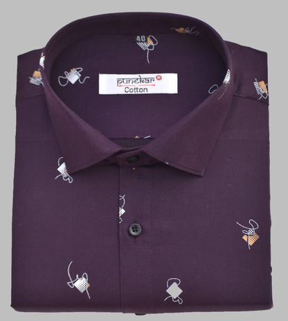 Printed Pure Cotton Handmade Shirt For Men&