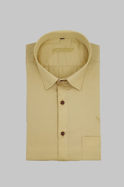 Punekar Cotton Satin Full Sleeves Formal Shirt for Men&